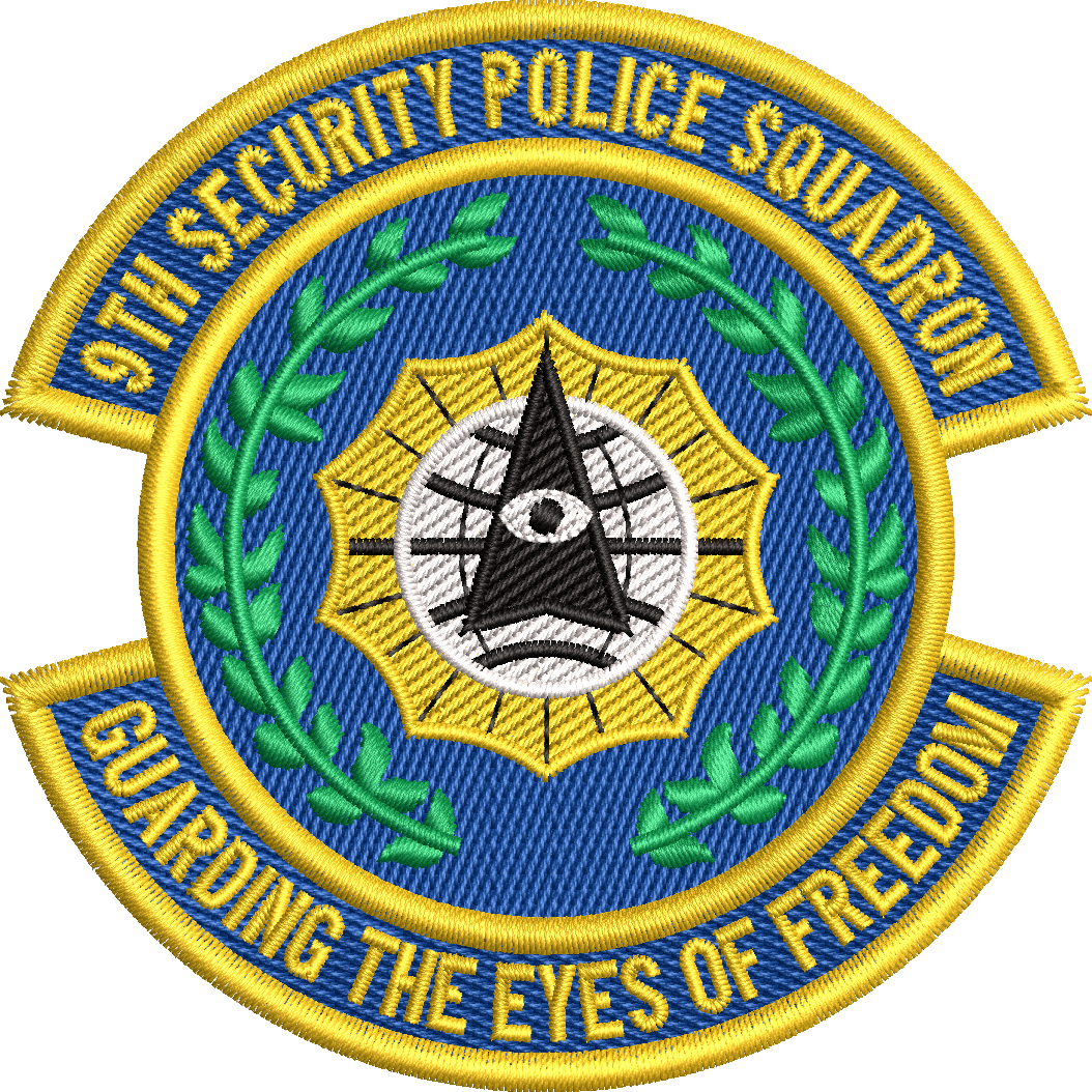 9th Security Police Squadron - Guarding the Eyes of Freedom - COLOR