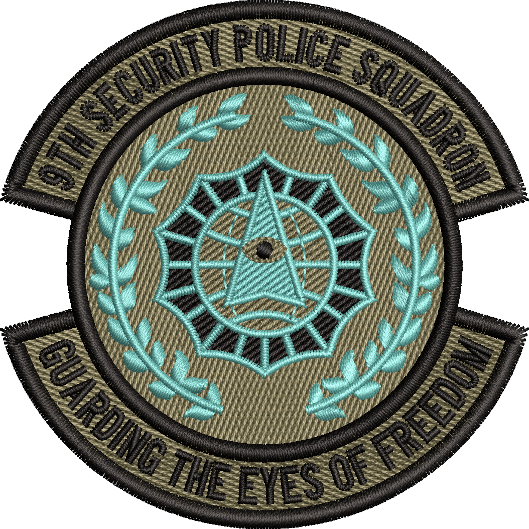 9th Security Police Squadron - Guarding the Eyes of Freedom - SUBDUED