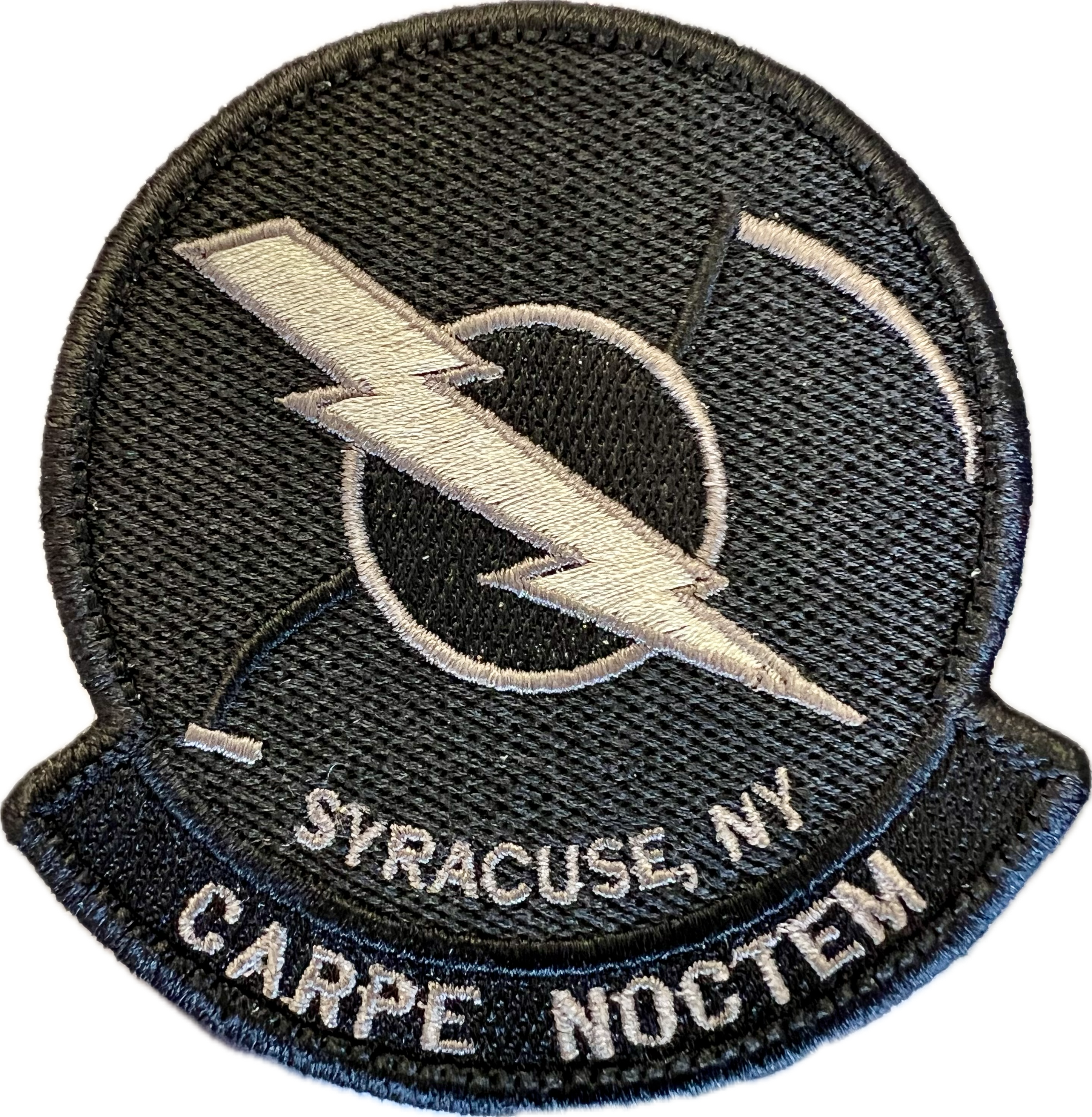 138th Attack Squadron Patch (NYANG) Blackout CARPE NOCTEM