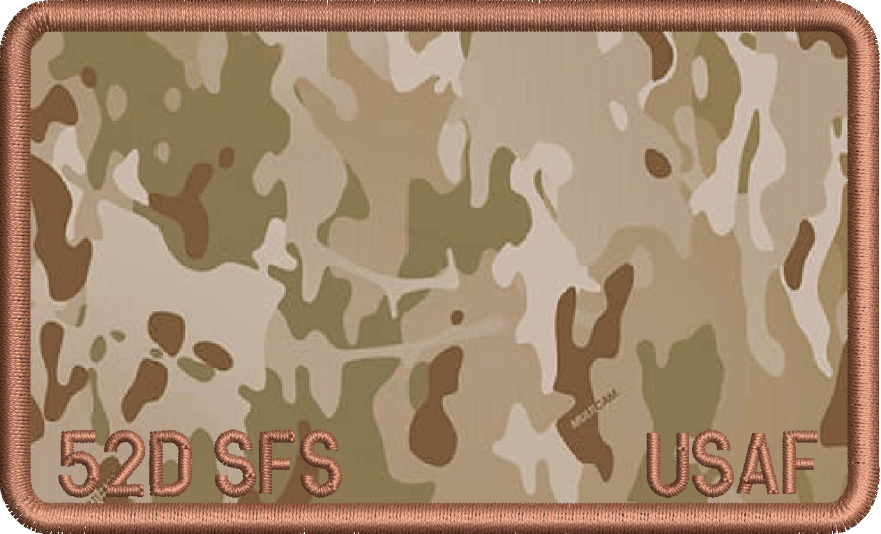 52D Security Forces Squadron - Flight Suit Name Tag