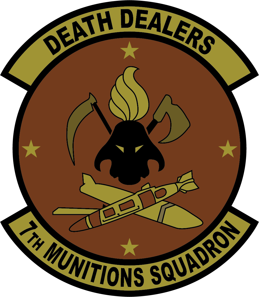 7th munition Squadron - Death Dealers - PVC