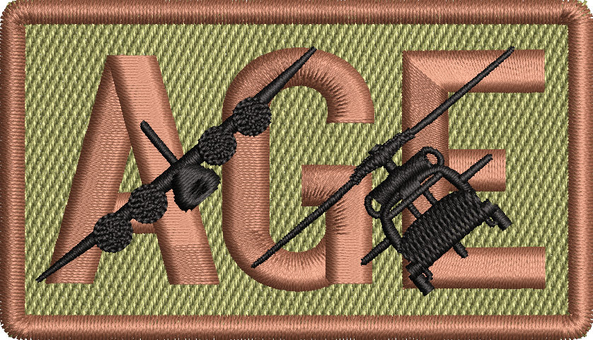 AGE - Duty Identifier Patch with C-130 and UH-60