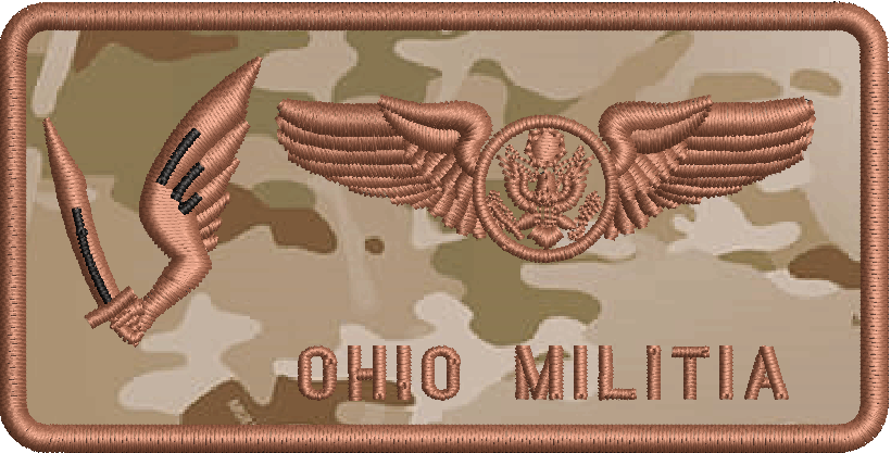 Enlisted Aircrew Wings (178 OSS) Ohio Militia Name Tag - OCP Fabric