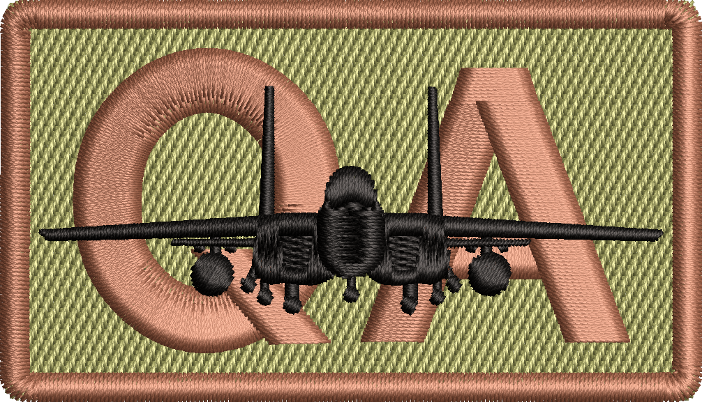 QA - Duty Identifier Patch with F-15