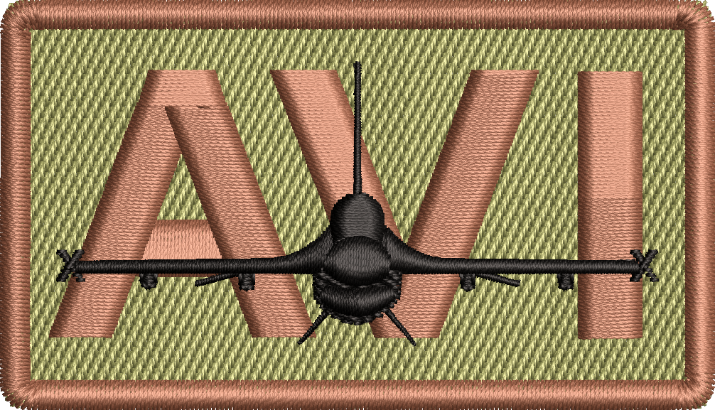 AVI - Duty Identifier Patch with F-16