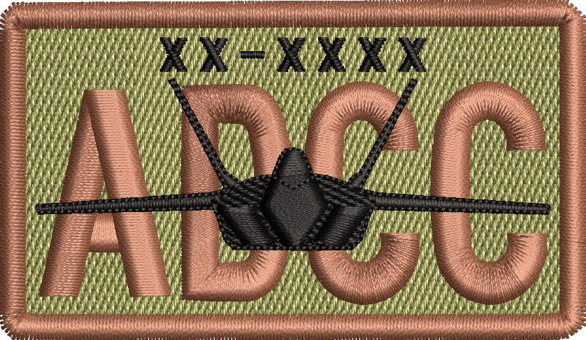 ADCC - Duty Identifier Patch with F-22 *Custom Tail Numbers*