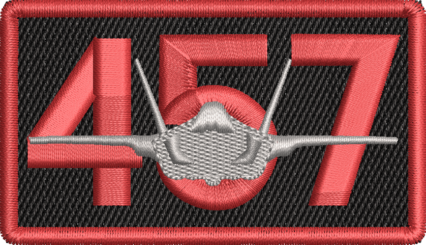 457 - Duty Identifier with F-35 in RED