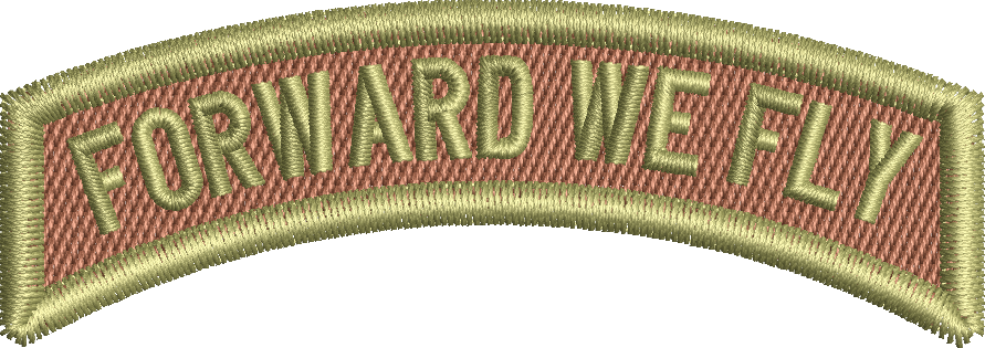 FORWARD WE FLY - Rocker Tab (BAGBY)