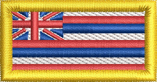 Hawaii State Flag - Pen Tab (YELLOW)