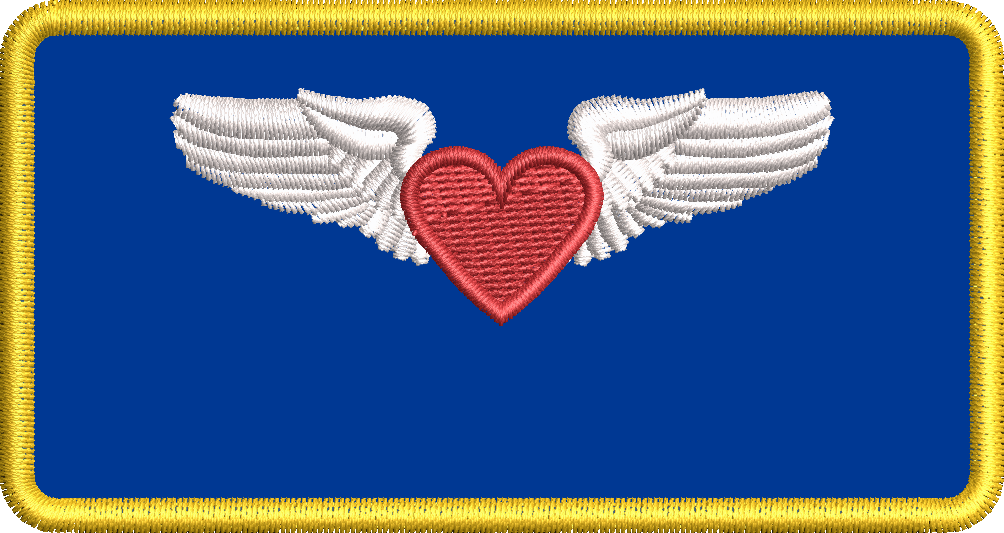 Heart Wings - Flight Suit Name Tag