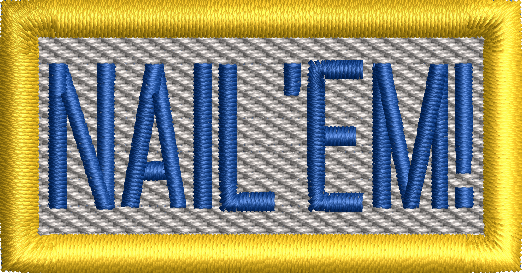 Nail 'Em! - Pen Tab (Blue-Silver)