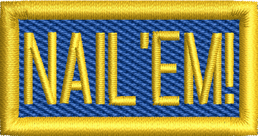 Nail 'Em! - Pen Tab (Yellow-Blue)