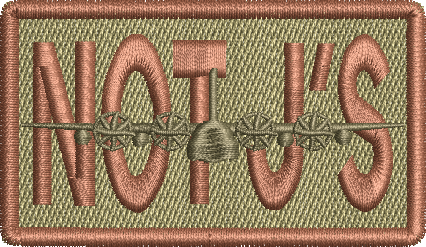 NOT J's - Custom Duty Identifier Patch with Subdued C-130