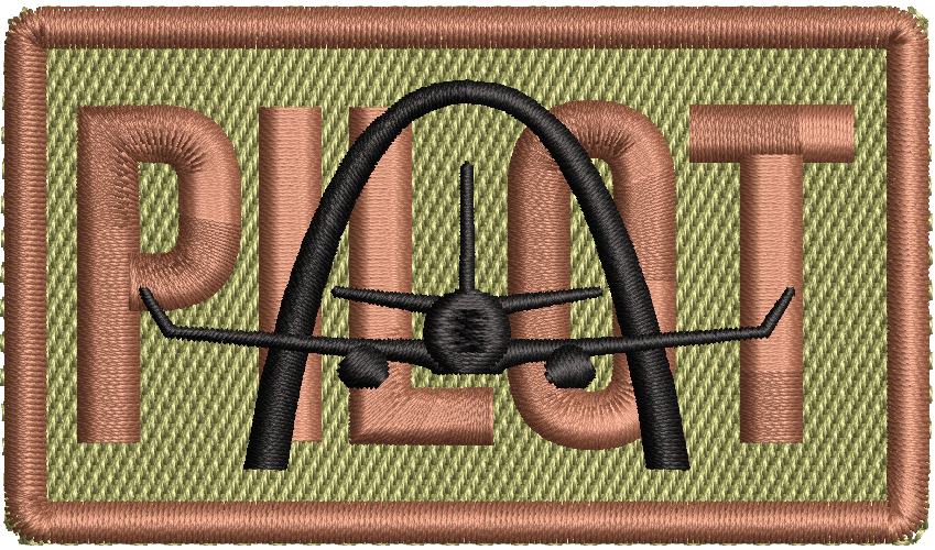 PILOT - Duty Identifier Patch with C-40 and Arch