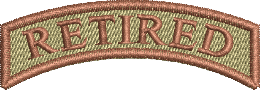 RETIRED - Rocker Tab - Spice Brown Border
