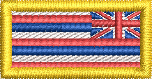 Reversed Hawaii State Flag - Pen Tab (YELLOW)