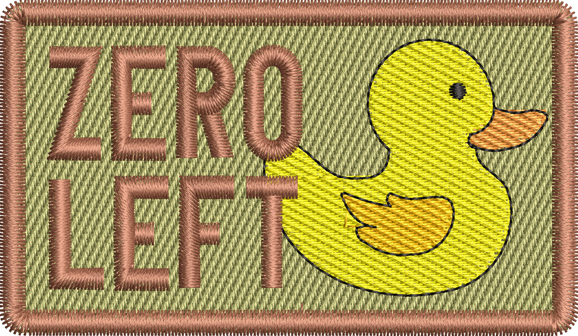 Zero Ducks Left - Duty Identifier - Yellow