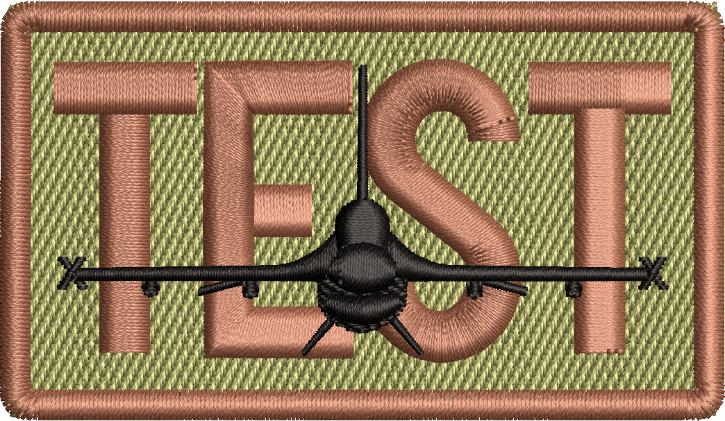 TEST - Duty Identifier Patch with F-16