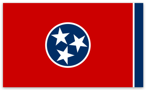 Tennessee Flag - Sticker (Zap)