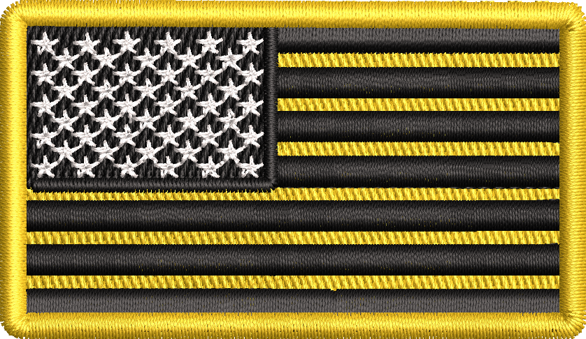 American Flag (BLACK AND YELLOW)