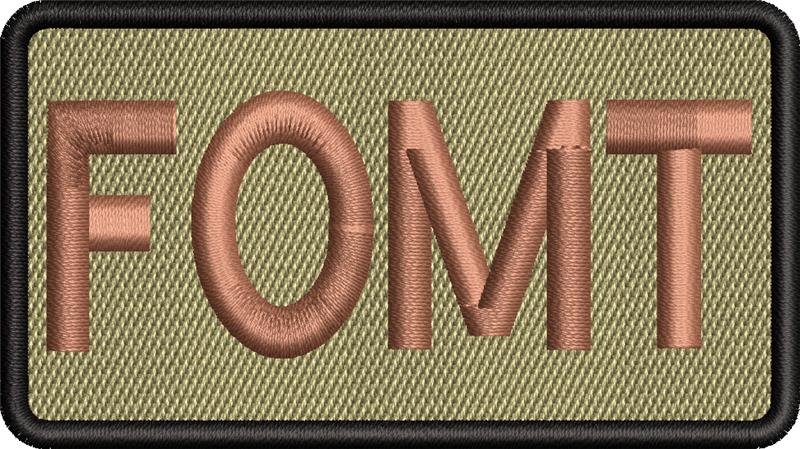 FOMT - Duty Identifier Patch BLACK BORDER