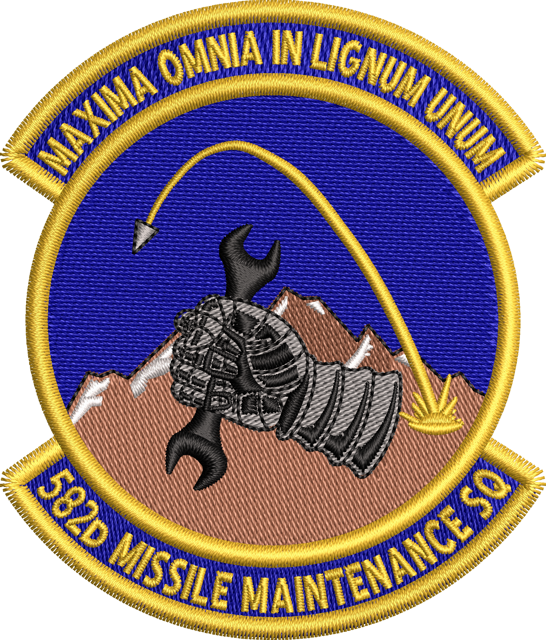 582d Missiles Maintenance Sq - Colored Patch