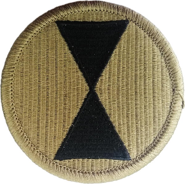 7th Infantry Division OCP Patch with Fastener