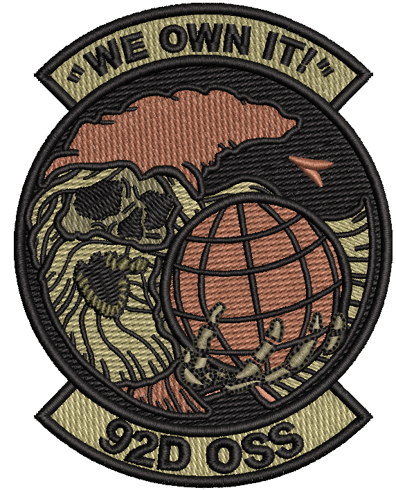 92d Operations Support Squadron  WE OWN IT - OCP BLACK