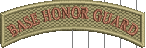 BASE HONOR GUARD - ROCKER TAB