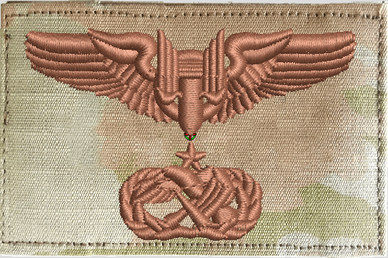 Senior Maintenance Badge with Aerial Gunner Wings