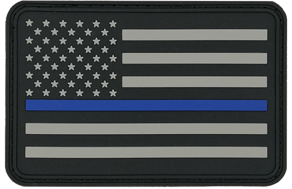 PVC FLAG PATCH - THIN BLUE LINE