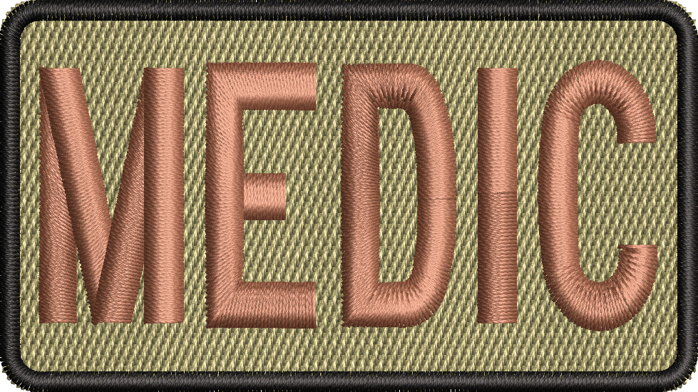 MEDIC- Duty Identifier Patch *BLACK BORDER