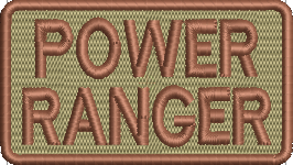 POWER RANGER - Duty Identifier Patch