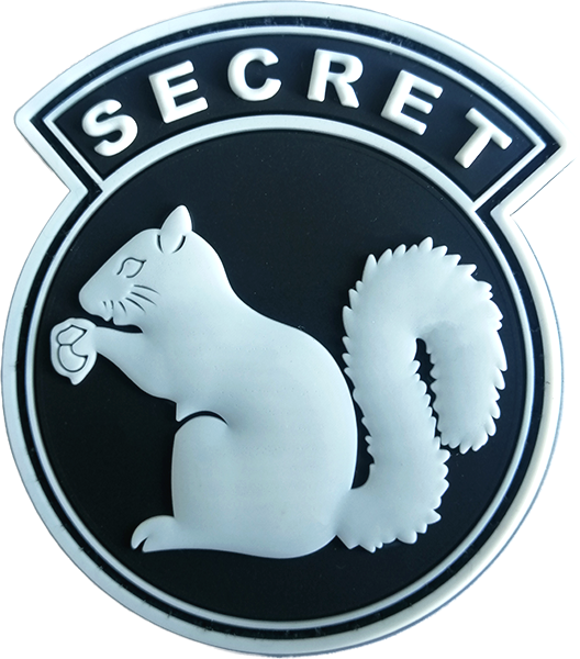 Secret Squirrl - PVC Glow in the dark