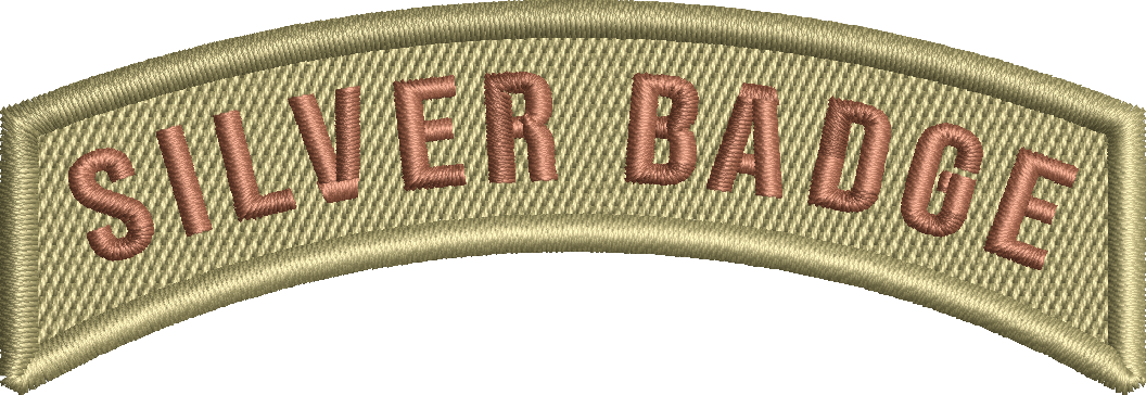 Silver Badge - Rocker Tab