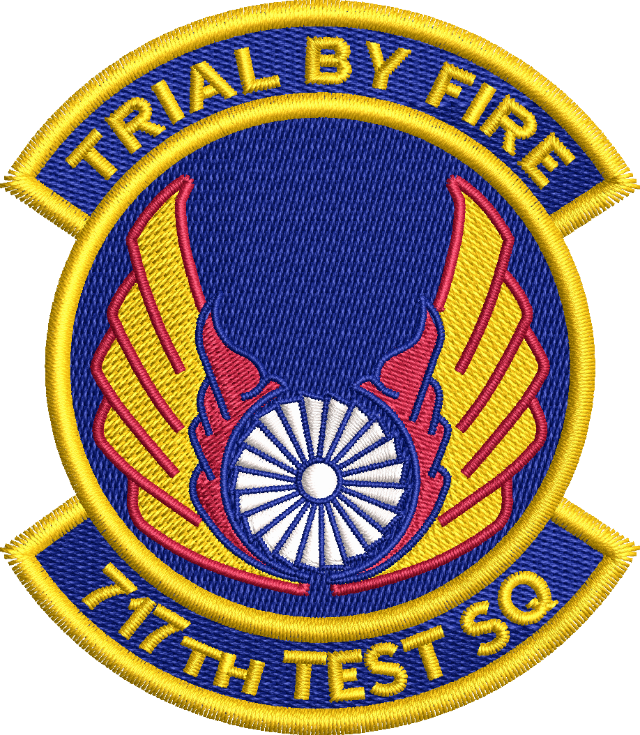 717th Test Squadron - Trial by Fire COLOR *RR*