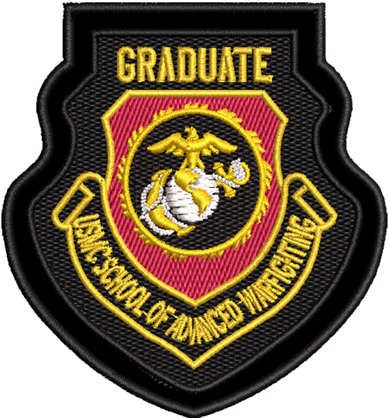 Leather Border - USMC School of Advanced Warfighting - Graduate - COLOR