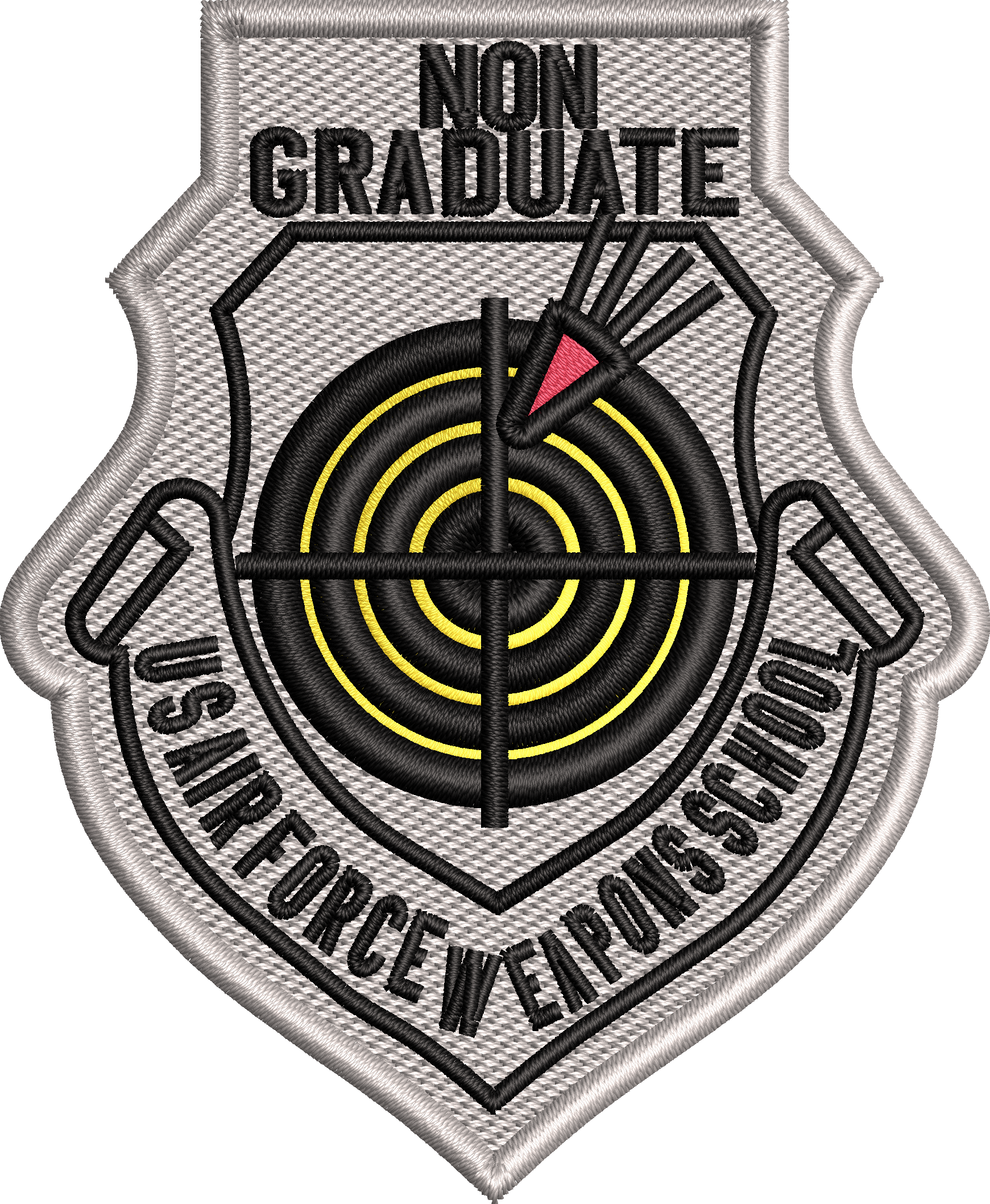 U.S. Air Force Weapons School ---------   NON-Graduate Patch-- Off Target