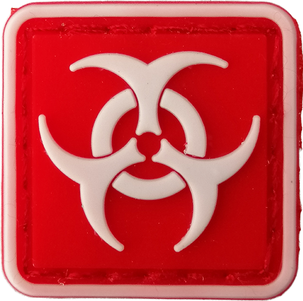 Bio Hazard - Cat Eye Tab - Red PVC