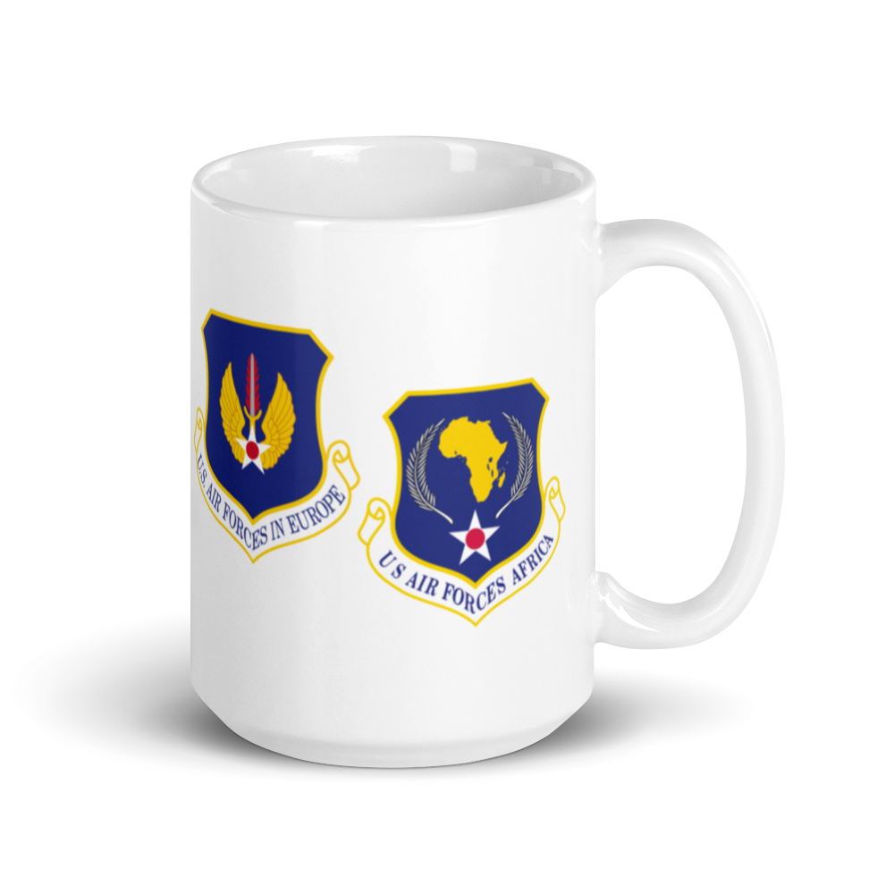 USAFE - AFAFRICA Command Chaplain - White glossy mug